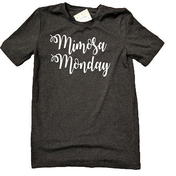 Mimosa Monday Crew Neck T Shirt