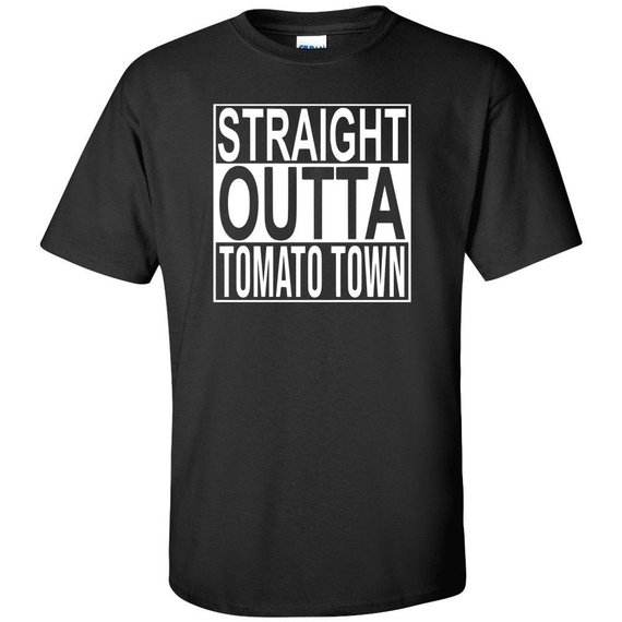 Straight Outta Tomato Town T Shirt Fortnite Battle Royale Video Game ...